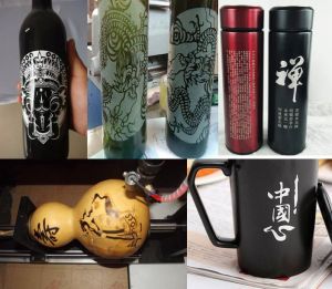 烟台蓬莱酒瓶葫芦工艺品激光雕刻机